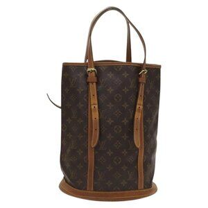 Authentic LOUIS VUITTON Monogram Bucket GM Shoulder Bag M42236 LV